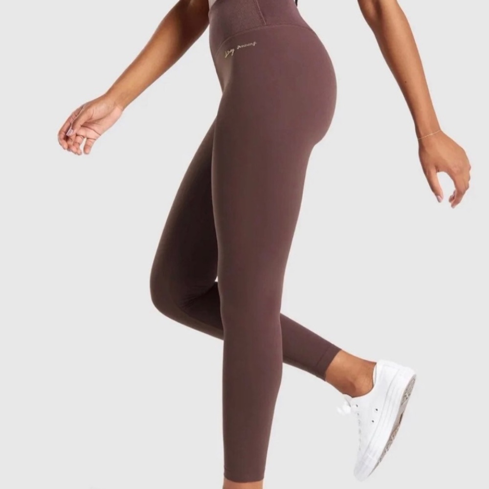 Gymshark Whitney Simmons Cherry Chocolate Leggings